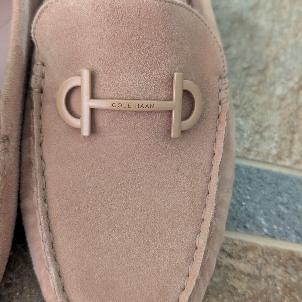 Cole Haan Tan Suede Loafers Sz 9 - Picture 3 of 10